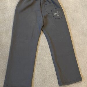 Men's Gray Sweatpants with Pocket Detail